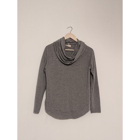 cupio pull over gray crowl neck long sleeve sweater light weight womens small - Picture 1 of 5